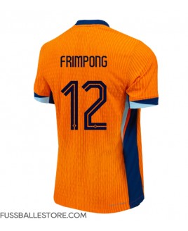 Günstige Niederlande Jeremie Frimpong #12 Heimtrikot EM 2024 Kurzarm